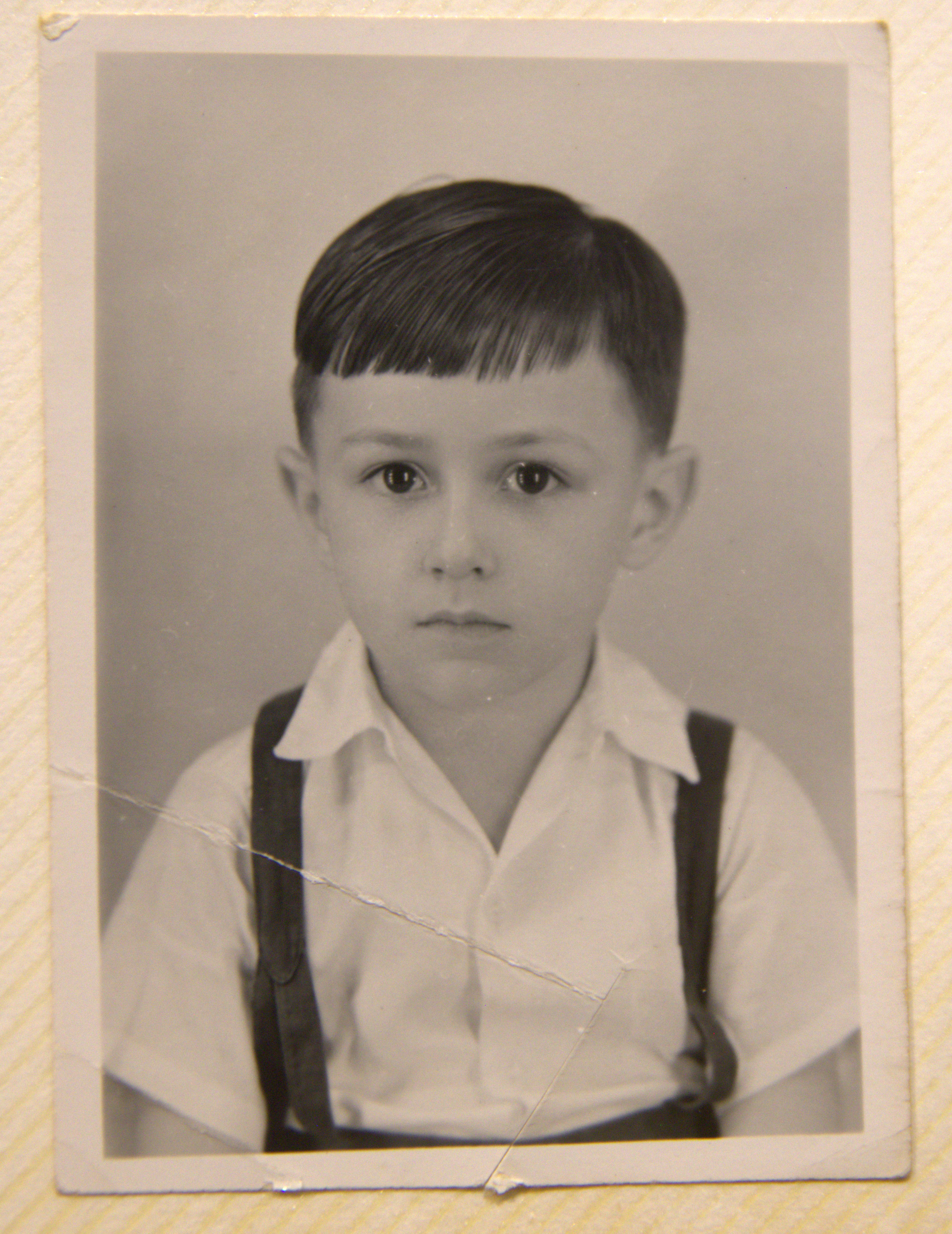 Retrato de infância de Gelson Fonseca Júnior.